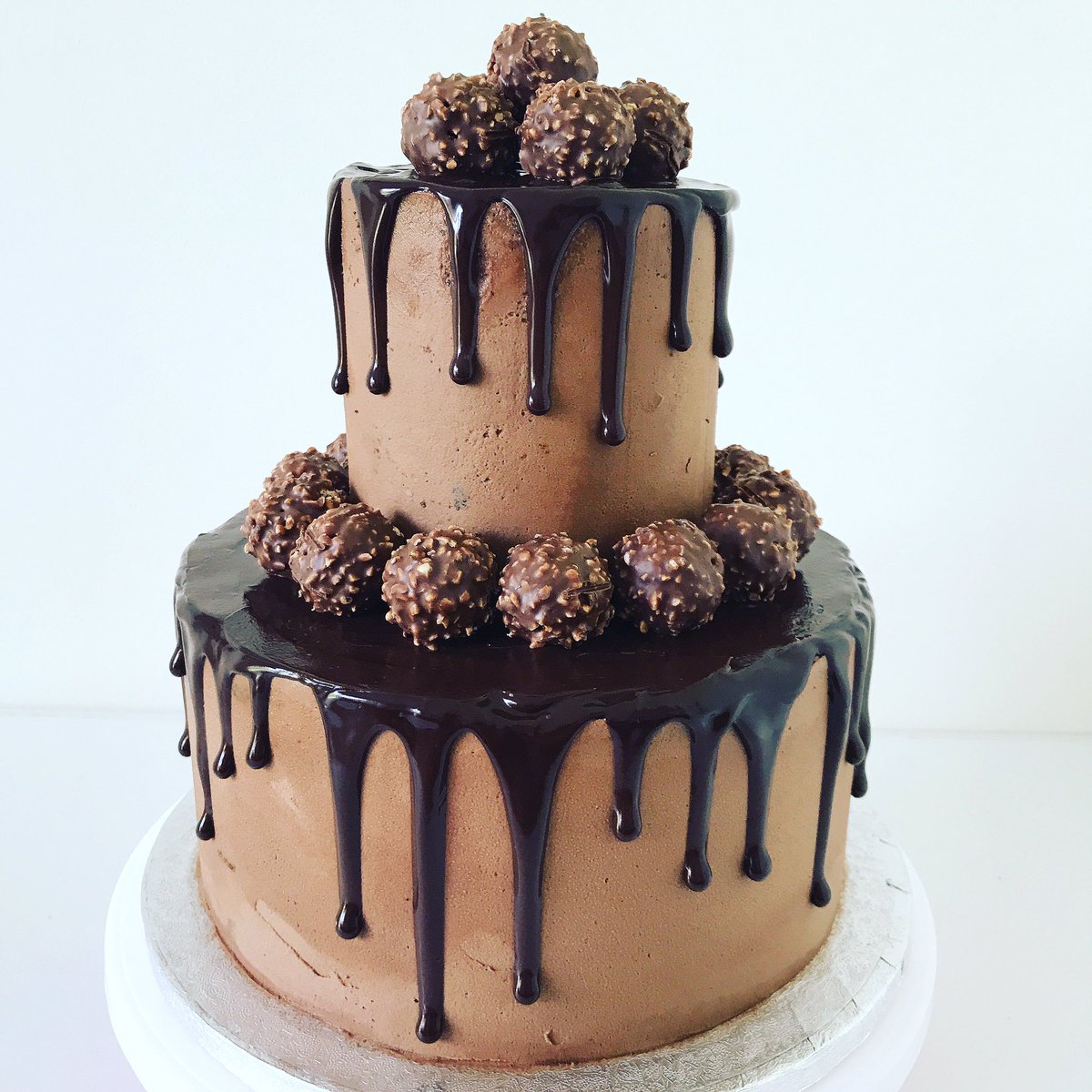 Luscious Ferrero Rocher Cake