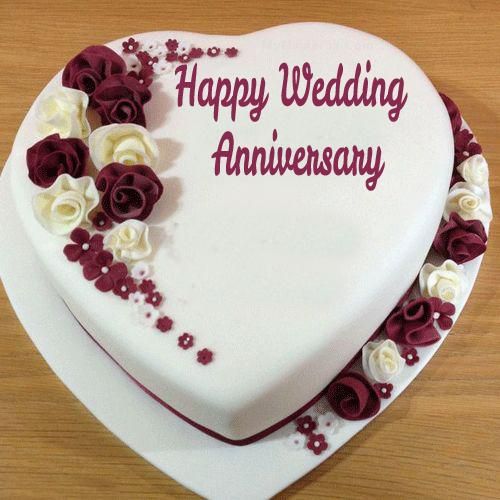 Wedding Anniversary Cake - Decorated Cake by Donna - CakesDecor