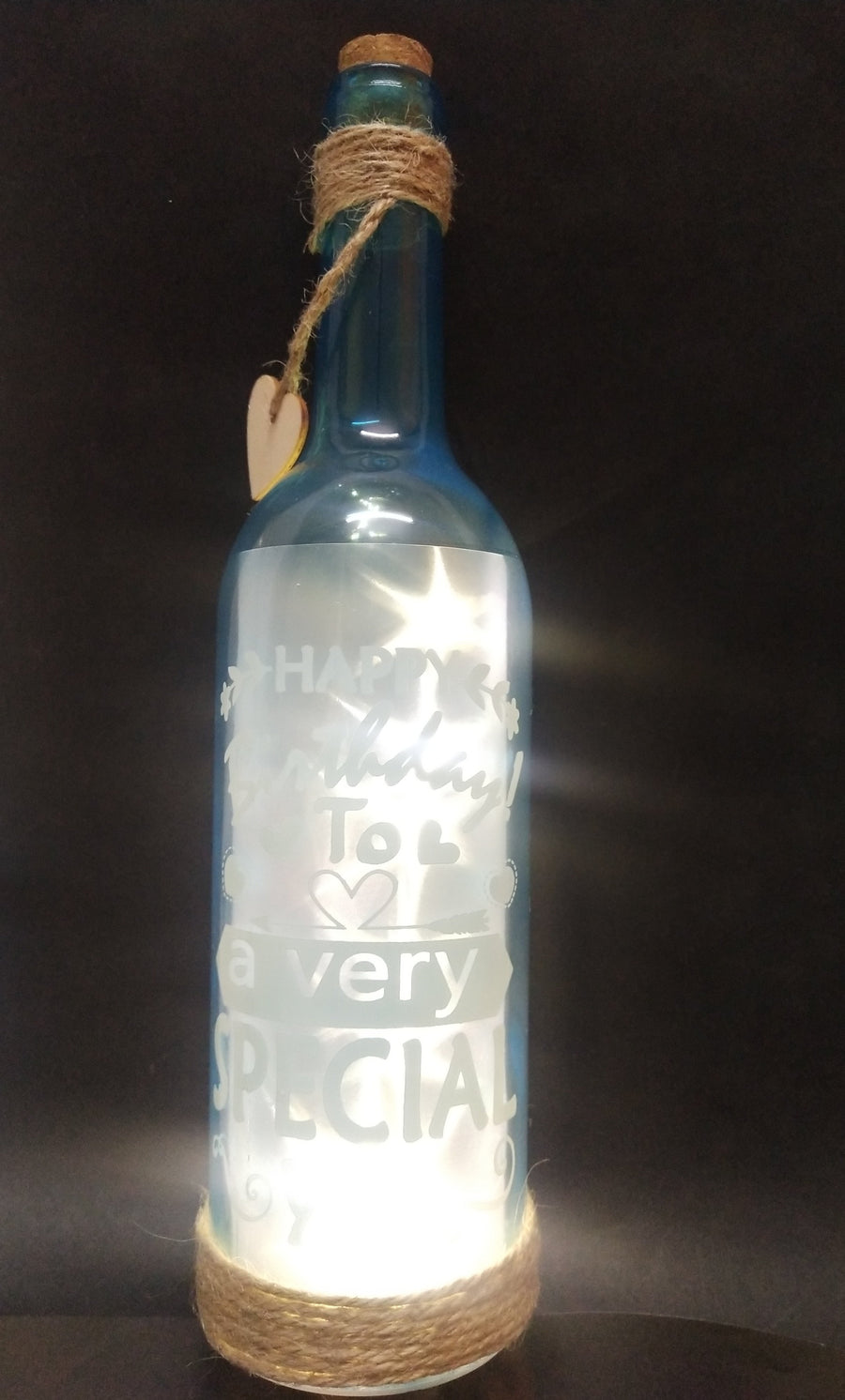 Personalised Birthday Light up Bottle Gift, Happy Birthday,  16th,18th,21st,30th,40th,50th,60th, Any Age - Etsy