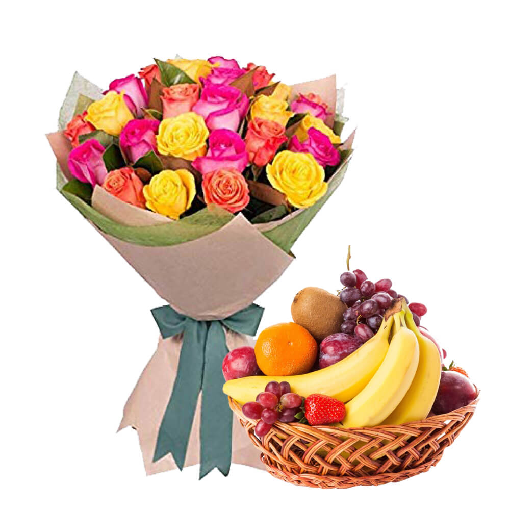 Colorful Healthy Combo | Send Basket Of Fruits In India– Bloomsvilla