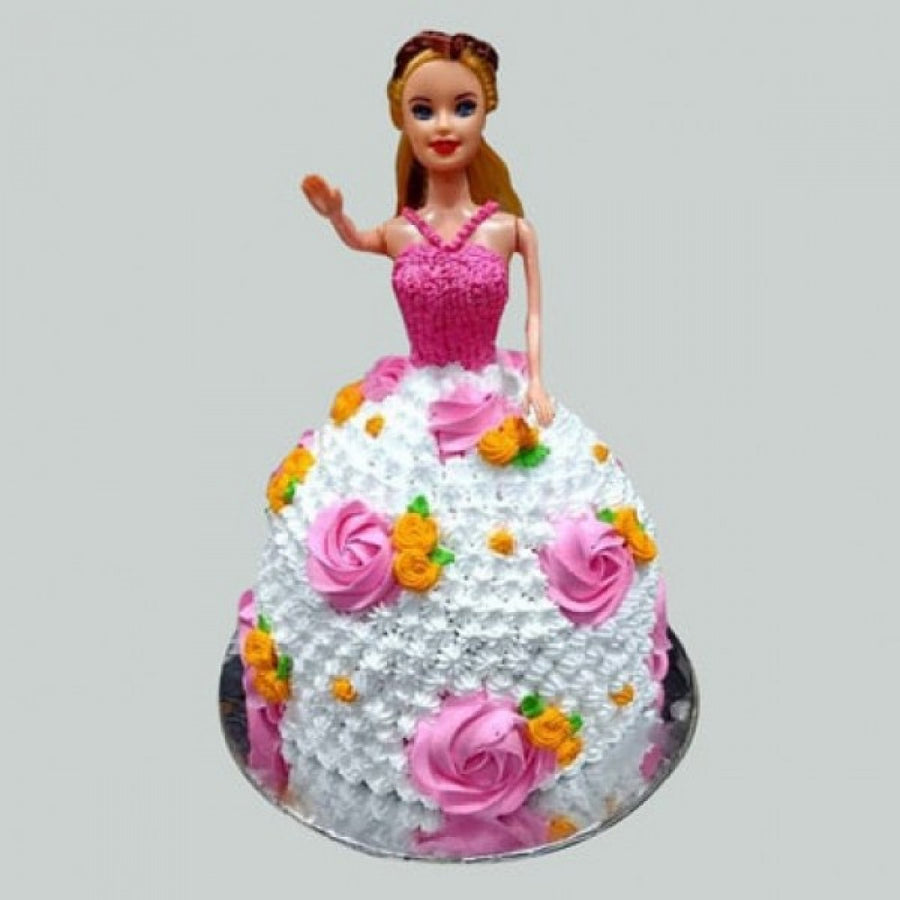 Barbie Roses Barbie Cake, A Customize Barbie cake