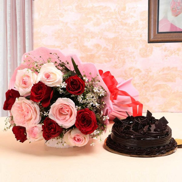 Fancy Delight | Flower And Cake Delivery– Bloomsvilla