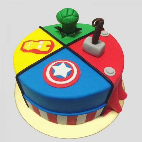 Avengers Ice Cream Cake | Avengers Themed Birthday Cake for kids