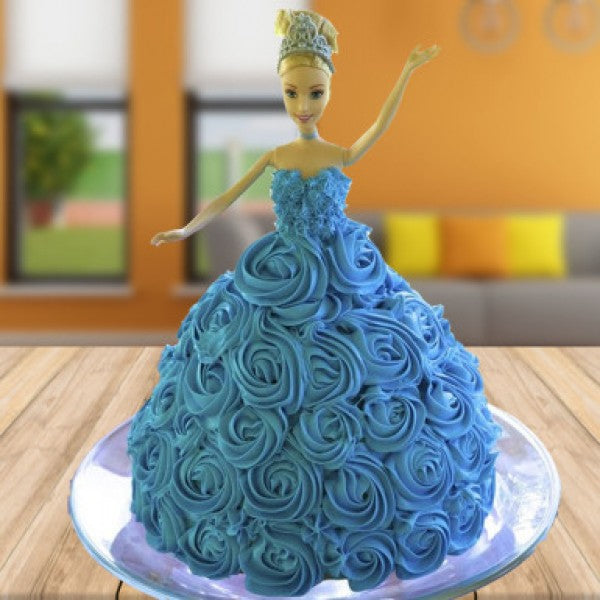 Hula Barbie Cake | Barbie dress cake, Barbie doll cakes, Barbie cake designs