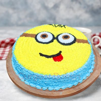 Minions Round-about Birthday cake - Karen's Cakes