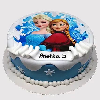 Frozen Theme Cake for Birthday Near Garia - Cakes and Bakes Stories