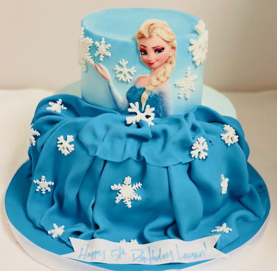 3kg, 2tier frozen elsa cake – Crave by Leena