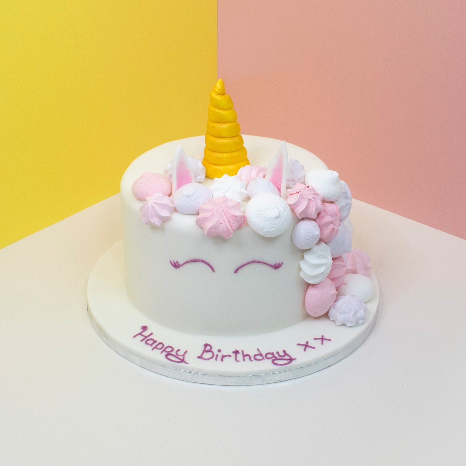 Unicorn birthday cake - cake design - Une French girl cuisine